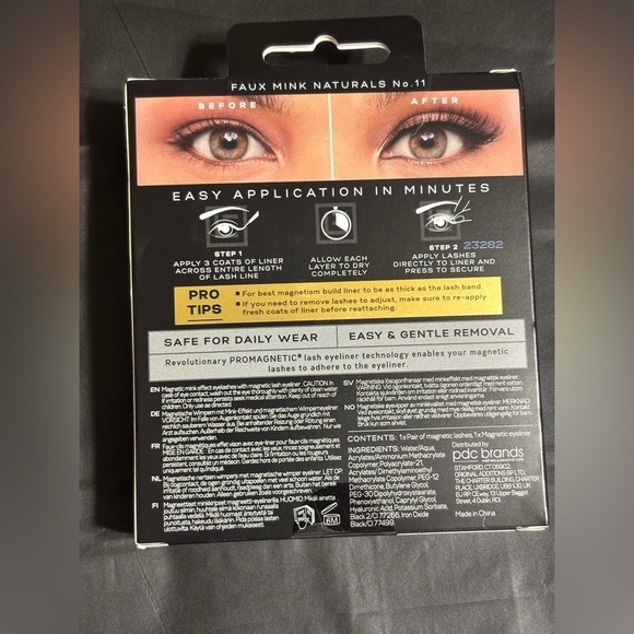 Eylure Promagnetic Felt Tip Eyeliner & 10 Magnets #1 Eyelashes NEW - Picture 9 of 10